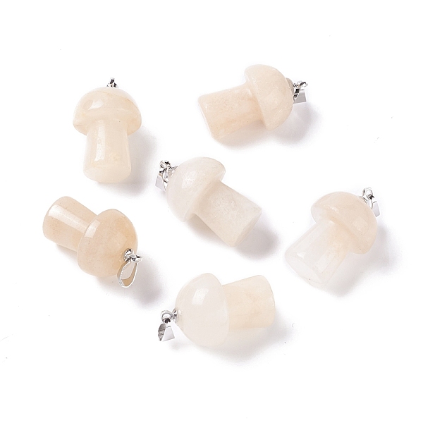 PandaHall Natural Pink Aventurine Pendants, with Platinum Tone Brass Findings, Mushroom , 25x14mm, Hole: 2.4mm Pink Aventurine Mushroom
PandaHall Natural Pink Aventurine Pendants, with Platinum Tone Brass Findings, Mushroom , 25x14mm, Hole: 2.4mm Pink Aventurine Mushroom