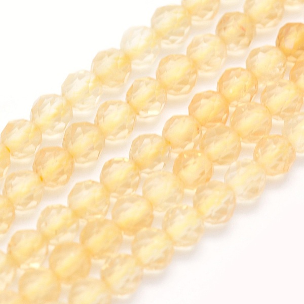 PandaHall Natural Citrine Beads Strands, Round, Faceted, 3mm, Hole: 0.5mm, about 135pcs/strand, 15.3 inch(39cm) Citrine Round
PandaHall Natural Citrine Beads Strands, Round, Faceted, 3mm, Hole: 0.5mm, about 135pcs/strand, 15.3 inch(39cm) Citrine Round
