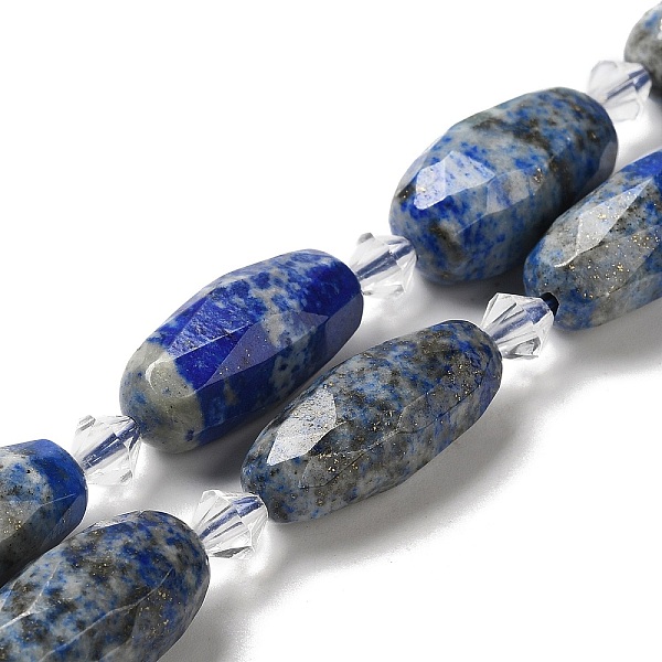 PandaHall Natural Lapis Lazuli Beads Strands, with Seed Beads, Faceted, Oval, 20.5~26x8.5~12mm, Hole: 1mm, about 13~14pcs/strand...
PandaHall Natural Lapis Lazuli Beads Strands, with Seed Beads, Faceted, Oval, 20.5~26x8.5~12mm, Hole: 1mm, about 13~14pcs/strand...
