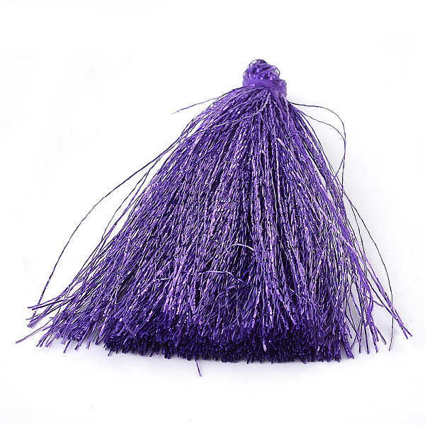 PandaHall Polyester Tassel Big Pendant Decorations, with Metallic Cords, Blue Violet, 67~73x5~8mm Polyester Purple
PandaHall Polyester Tassel Big Pendant Decorations, with Metallic Cords, Blue Violet, 67~73x5~8mm Polyester Purple