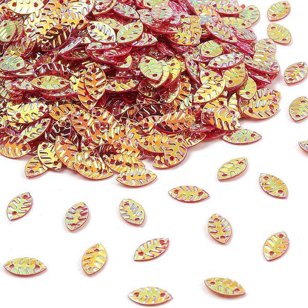 PandaHall Plastic Sequins Beads, Golden Sheen, Sewing Craft Decorations, Leaf, Cerise, 4.5x8.5x0.4~0.6mm, Hole: 0.9mm Plastic Leaf Red
PandaHall Plastic Sequins Beads, Golden Sheen, Sewing Craft Decorations, Leaf, Cerise, 4.5x8.5x0.4~0.6mm, Hole: 0.9mm Plastic Leaf Red