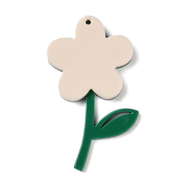 PandaHall Acrylic Pendants, Flower, White, 50x31.5x4.5mm, Hole: 1.5mm Acrylic Flower White
PandaHall Acrylic Pendants, Flower, White, 50x31.5x4.5mm, Hole: 1.5mm Acrylic Flower White