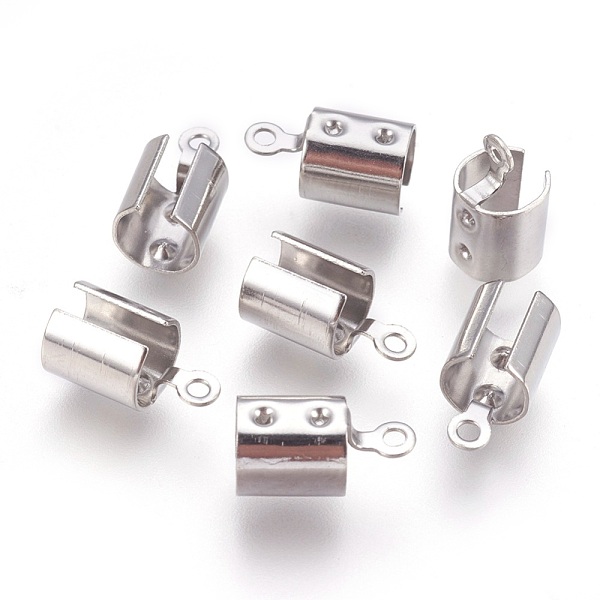 PandaHall 304 Stainless Steel Folding Crimp Ends, Fold Over Crimp Cord Ends, Stainless Steel Color, 12x6.5x6.5mm, Hole: 1.4mm, Inner...
PandaHall 304 Stainless Steel Folding Crimp Ends, Fold Over Crimp Cord Ends, Stainless Steel Color, 12x6.5x6.5mm, Hole: 1.4mm, Inner...
