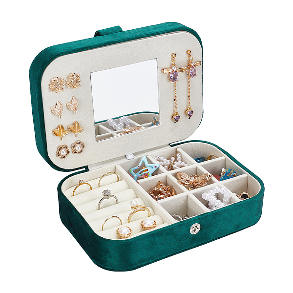 PandaHall AHANDMAKER Velvet Jewelry Box with Mirror, Rectangle Travel Jewelry Organizer, Jewelry Travel Case, Portable Gifts Case for...
PandaHall AHANDMAKER Velvet Jewelry Box with Mirror, Rectangle Travel Jewelry Organizer, Jewelry Travel Case, Portable Gifts Case for...