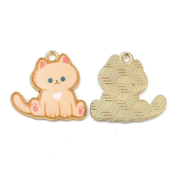 PandaHall Alloy Enamel Pendants, Cadmium Free & Nickel Free & Lead Free, Golden, Cat Charm, Navajo White, 19.5x19.5x1.5mm, Hole: 1.8mm...
PandaHall Alloy Enamel Pendants, Cadmium Free & Nickel Free & Lead Free, Golden, Cat Charm, Navajo White, 19.5x19.5x1.5mm, Hole: 1.8mm...
