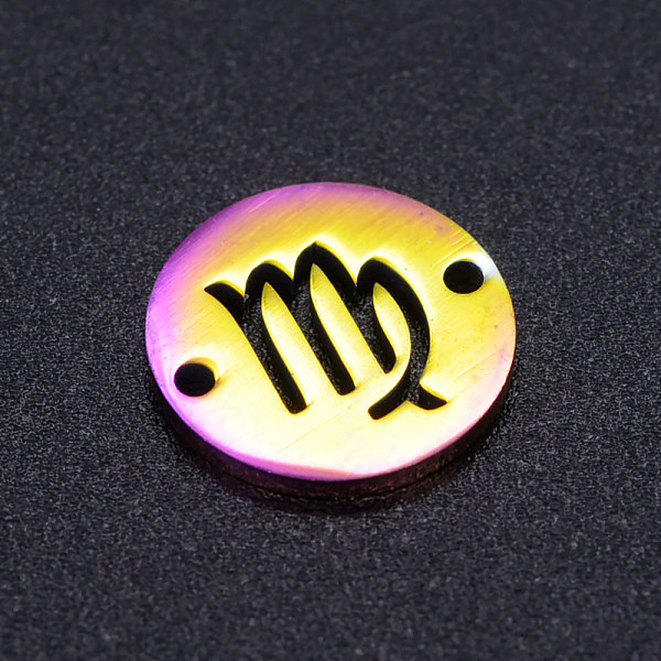 PandaHall Ion Plating(IP) 201 Stainless Steel Links, Flat Round with Constellation/Zodiac Sign, Rainbow Color, Virgo, 12x1mm, Hole: 1.2mm...
PandaHall Ion Plating(IP) 201 Stainless Steel Links, Flat Round with Constellation/Zodiac Sign, Rainbow Color, Virgo, 12x1mm, Hole: 1.2mm...