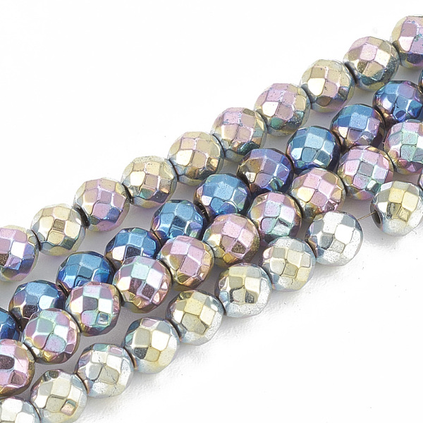 PandaHall Electroplate Non-magnetic Synthetic Hematite Beads Strands, Round, Faceted, Mixed Color, 2.5x2.5mm, Hole: 0.8mm, about...
PandaHall Electroplate Non-magnetic Synthetic Hematite Beads Strands, Round, Faceted, Mixed Color, 2.5x2.5mm, Hole: 0.8mm, about...