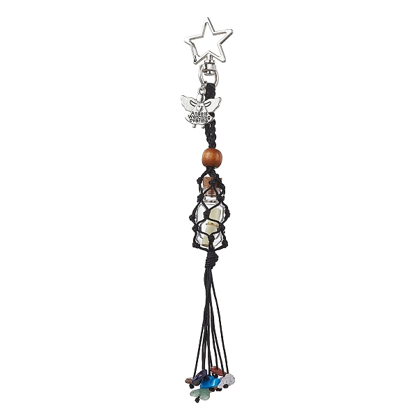 PandaHall Wish Bottle Pendant Decoration, with Natural Gemstone amd Iron Clasp, Star, 175mm Mixed Stone Star
PandaHall Wish Bottle Pendant Decoration, with Natural Gemstone amd Iron Clasp, Star, 175mm Mixed Stone Star