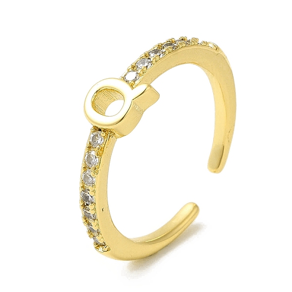 PandaHall Clear Cubic Zirconia Initial Letter Open Cuff Ring, Real 18K Gold Plated Brass Jewelry for Women, Cadmium Free & Nickel Free &...
PandaHall Clear Cubic Zirconia Initial Letter Open Cuff Ring, Real 18K Gold Plated Brass Jewelry for Women, Cadmium Free & Nickel Free &...