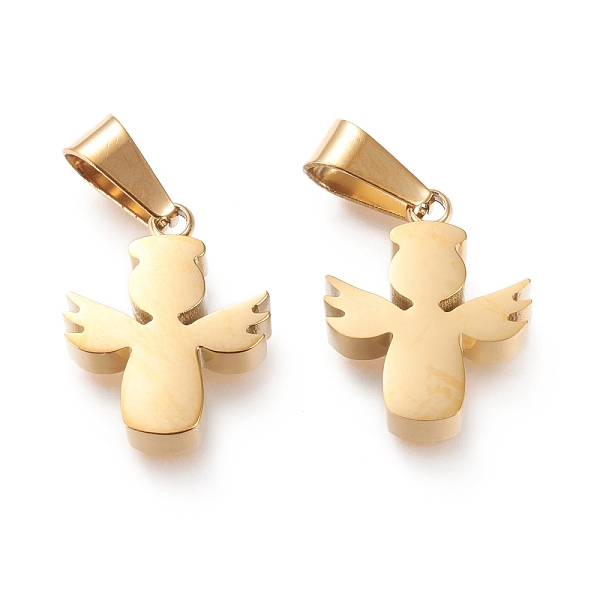 PandaHall Ion Plating(IP) 304 Stainless Steel Pendants, Manual Polishing, Angel, Golden, 16.5x13x3.5mm, Hole: 3x7mm 304 Stainless Steel...
PandaHall Ion Plating(IP) 304 Stainless Steel Pendants, Manual Polishing, Angel, Golden, 16.5x13x3.5mm, Hole: 3x7mm 304 Stainless Steel...