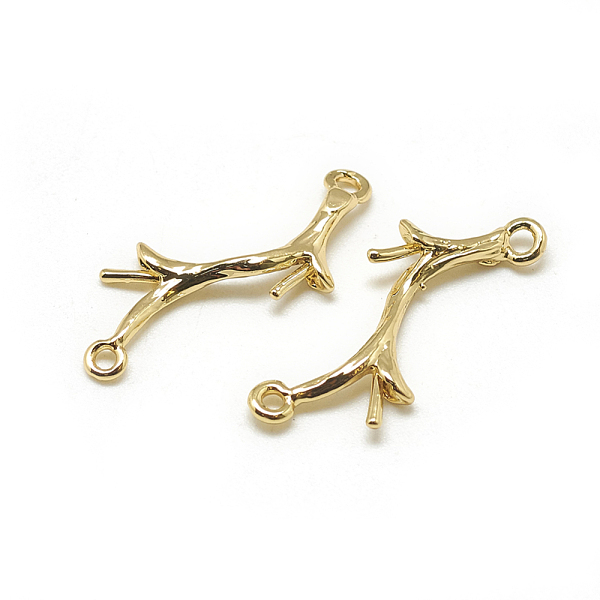 PandaHall Brass Peg Bails Pendants, For Half Drilled Beads, Branches, Real 18K Gold Plated, 24.5x9x2mm, Hole: 1mm, Pin: 1mm Brass
PandaHall Brass Peg Bails Pendants, For Half Drilled Beads, Branches, Real 18K Gold Plated, 24.5x9x2mm, Hole: 1mm, Pin: 1mm Brass