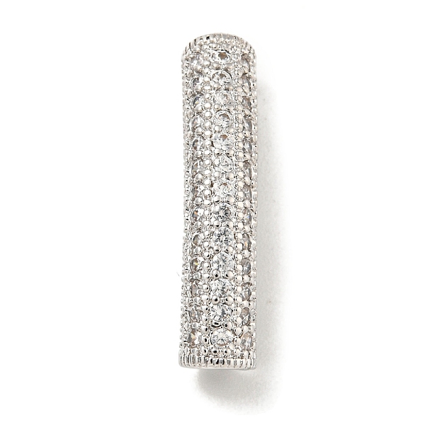 PandaHall Brass Micro Pave Clear Cubic Zirconia Beads, Bend Tube, Platinum, 27x6x5.5mm, Hole: 3.5x4mm Brass+Cubic Zirconia Tube Clear
PandaHall Brass Micro Pave Clear Cubic Zirconia Beads, Bend Tube, Platinum, 27x6x5.5mm, Hole: 3.5x4mm Brass+Cubic Zirconia Tube Clear