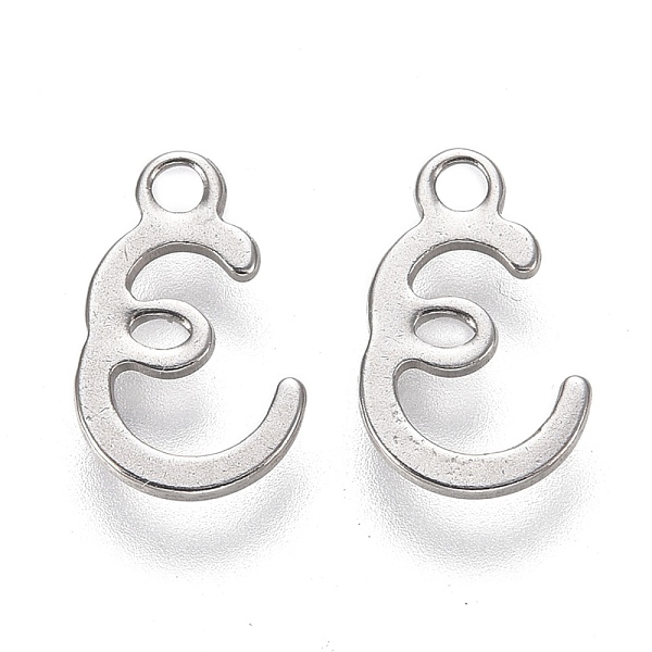PandaHall 304 Stainless Steel Charms, Laser Cut, Letter, Stainless Steel Color, Letter.E, 11x7x0.7mm, Hole: 1.5mm 304 Stainless Steel Letter
PandaHall 304 Stainless Steel Charms, Laser Cut, Letter, Stainless Steel Color, Letter.E, 11x7x0.7mm, Hole: 1.5mm 304 Stainless Steel Letter