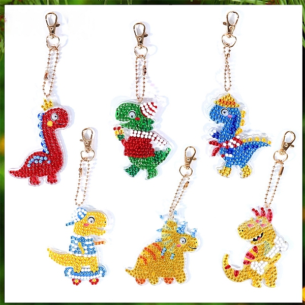 PandaHall Sport Theme Dinosaur Shape DIY Diamond Painting Keychain Kits, with Resin Rhinestones, Diamond Sticky Pen, Tray Plate and Glue..., Multicolor
PandaHall Sport Theme Dinosaur Shape DIY Diamond Painting Keychain Kits, with Resin Rhinestones, Diamond Sticky Pen, Tray Plate and Glue..., Multicolor