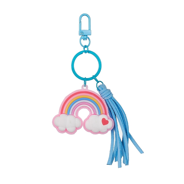 PandaHall Cartoon PVC Plastic Big Pendants Keychains with Faux Suede Tassel, for Car Key Chain Bag Pendant Decoration, Rainbow, 15.8cm...
PandaHall Cartoon PVC Plastic Big Pendants Keychains with Faux Suede Tassel, for Car Key Chain Bag Pendant Decoration, Rainbow, 15.8cm...