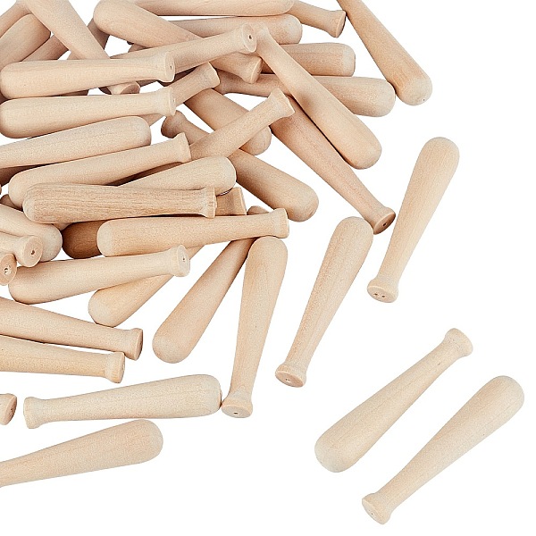 PandaHall Unfinished Mini Natural Wooden Half Drilled Beads, Baseball Bat, for DIY Keychain Decoration Accessories, BurlyWood, 47x10mm, Hole..., Orange
PandaHall Unfinished Mini Natural Wooden Half Drilled Beads, Baseball Bat, for DIY Keychain Decoration Accessories, BurlyWood, 47x10mm, Hole..., Orange