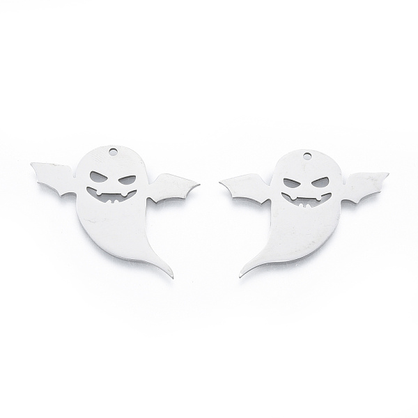 PandaHall 201 Stainless Steel Pendants, Ghost, Halloween Style, Stainless Steel Color, 29x35.5x1mm, Hole: 1.6mm 201 Stainless Steel Ghost
PandaHall 201 Stainless Steel Pendants, Ghost, Halloween Style, Stainless Steel Color, 29x35.5x1mm, Hole: 1.6mm 201 Stainless Steel Ghost