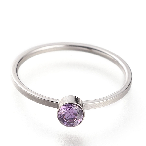 PandaHall 304 Stainless Steel Finger Rings, with Rhinestone, Flat Round, Stainless Steel Color, Violet, US Size 7~7 3/4(17.3~17.9mm) 304..., Purple
PandaHall 304 Stainless Steel Finger Rings, with Rhinestone, Flat Round, Stainless Steel Color, Violet, US Size 7~7 3/4(17.3~17.9mm) 304..., Purple