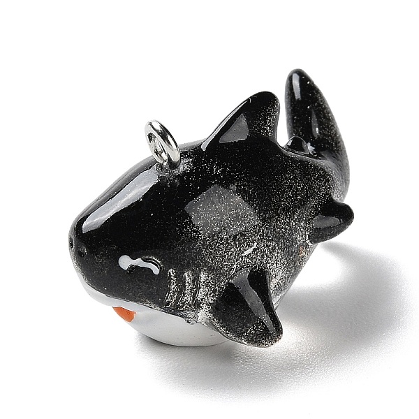 PandaHall Sea Animal Theme Opaque Resin Pendants, Shark Charms with Platinum Tone Iron Loops, Black, 17.5x17.5x28.5mm, Hole: 2mm Iron+Resin...
PandaHall Sea Animal Theme Opaque Resin Pendants, Shark Charms with Platinum Tone Iron Loops, Black, 17.5x17.5x28.5mm, Hole: 2mm Iron+Resin...