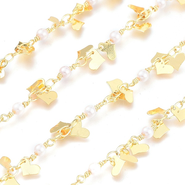 PandaHall Brass Chains, with Glass Beads & Heart Charm & Spool, Soldered, Long-Lasting Plated, Real 18K Gold Plated, Link: 3.8x2.5x0.4mm...
PandaHall Brass Chains, with Glass Beads & Heart Charm & Spool, Soldered, Long-Lasting Plated, Real 18K Gold Plated, Link: 3.8x2.5x0.4mm...