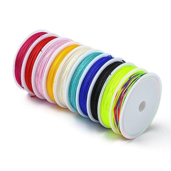 PandaHall 10 Rolls 10 Colors Nylon Thread, Chinese Knotting Cord, Mixed Color, 0.8mm, about 10 yards(9.14m)/roll, 1 roll/color Nylon..., Multicolor
PandaHall 10 Rolls 10 Colors Nylon Thread, Chinese Knotting Cord, Mixed Color, 0.8mm, about 10 yards(9.14m)/roll, 1 roll/color Nylon..., Multicolor