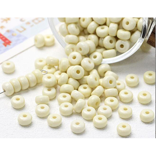 PandaHall Opaque Acrylic Beads, Flat Round, Beige, 7x4mm, Hole: 1.6mm, about 70pcs/bag Acrylic Flat Round Yellow
PandaHall Opaque Acrylic Beads, Flat Round, Beige, 7x4mm, Hole: 1.6mm, about 70pcs/bag Acrylic Flat Round Yellow