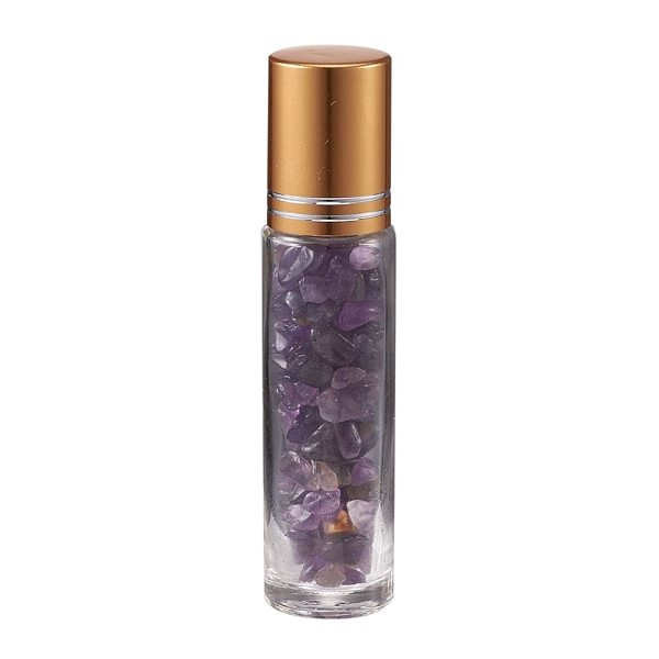PandaHall Glass Roller Ball Bottles, Essential Oil Refillable Bottle, with Amethyst Chip Beads, for Personal Care, 85x20mm, Beads...
PandaHall Glass Roller Ball Bottles, Essential Oil Refillable Bottle, with Amethyst Chip Beads, for Personal Care, 85x20mm, Beads...