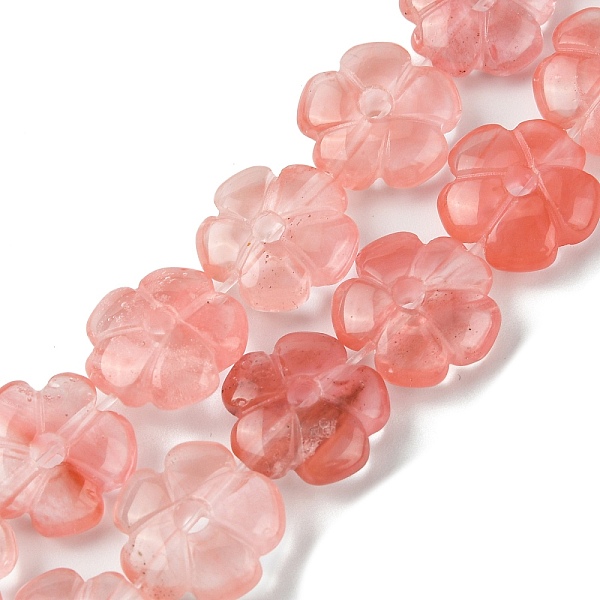 PandaHall Cherry Quartz Glass Beads Strands, Flower, 14x14x5.5mm, Hole: 1.2mm, about 29pcs/strand, 14.80''(37.6cm) Cherry Quartz Glass...
PandaHall Cherry Quartz Glass Beads Strands, Flower, 14x14x5.5mm, Hole: 1.2mm, about 29pcs/strand, 14.80''(37.6cm) Cherry Quartz Glass...
