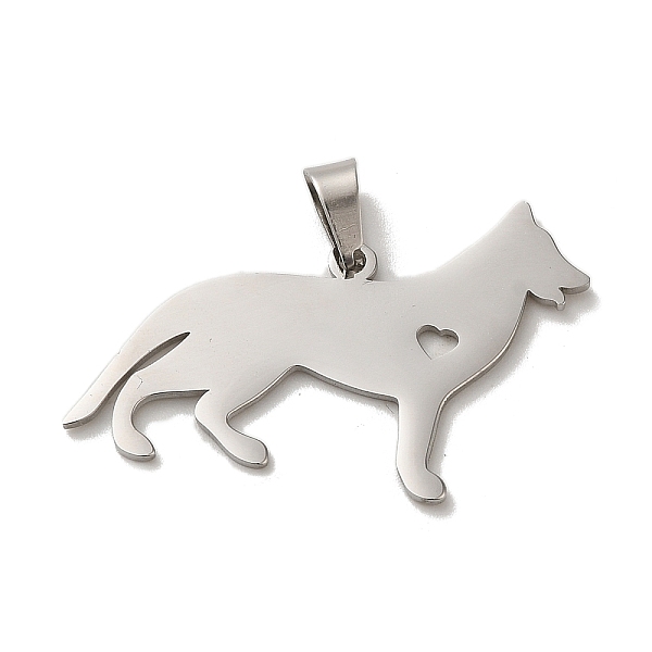 PandaHall 304 Stainless Steel Pendants, Laser Cut, Heart Wolf Charm, Stainless Steel Color, 20.5x30x1mm, Hole: 6x3mm 304 Stainless Steel...
PandaHall 304 Stainless Steel Pendants, Laser Cut, Heart Wolf Charm, Stainless Steel Color, 20.5x30x1mm, Hole: 6x3mm 304 Stainless Steel...
