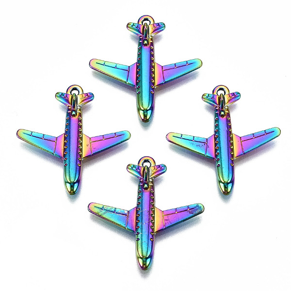 PandaHall Rainbow Color Alloy Pendants, Cadmium Free & Lead Free, Plane, 26x25x4mm, Hole: 1.2mm Alloy Vehicle
PandaHall Rainbow Color Alloy Pendants, Cadmium Free & Lead Free, Plane, 26x25x4mm, Hole: 1.2mm Alloy Vehicle