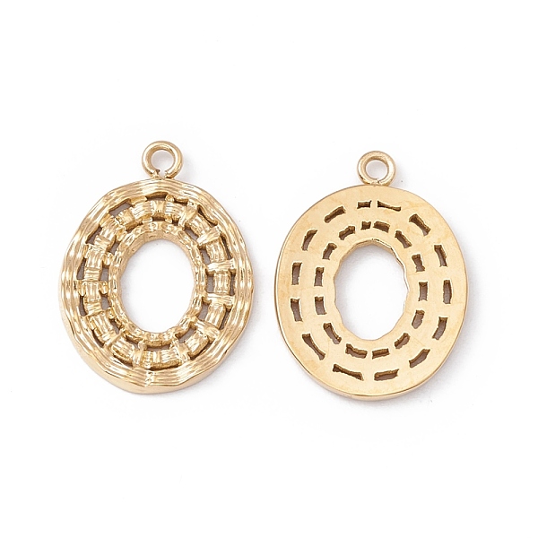 PandaHall Ion Plating(IP) 304 Stainless Steel Pendant, Oval, Real 24K Gold Plated, 16x12x1mm, Hole: 1.2mm 304 Stainless Steel Oval
PandaHall Ion Plating(IP) 304 Stainless Steel Pendant, Oval, Real 24K Gold Plated, 16x12x1mm, Hole: 1.2mm 304 Stainless Steel Oval