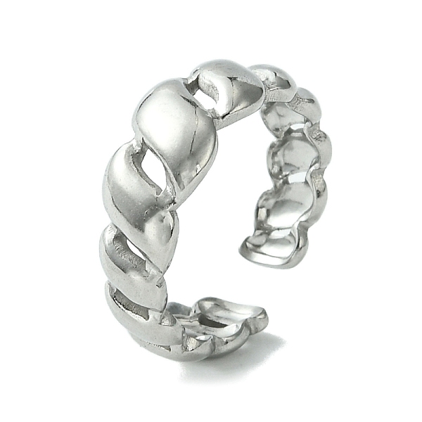 PandaHall 304 Stainless Steel Open Cuff Ring, Hollow, Stainless Steel Color, US Size 7 1/4(17.5mm) 304 Stainless Steel
PandaHall 304 Stainless Steel Open Cuff Ring, Hollow, Stainless Steel Color, US Size 7 1/4(17.5mm) 304 Stainless Steel