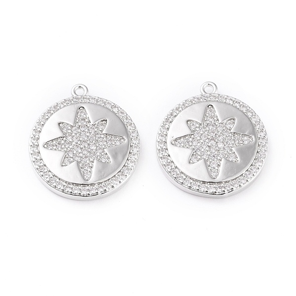 PandaHall Brass Micro Pave Clear Cubic Zirconia Pendants, Long-Lasting Plated, Flat Round with Star, Platinum, 22.7x20x3mm, Hole: 1.2mm...
PandaHall Brass Micro Pave Clear Cubic Zirconia Pendants, Long-Lasting Plated, Flat Round with Star, Platinum, 22.7x20x3mm, Hole: 1.2mm...