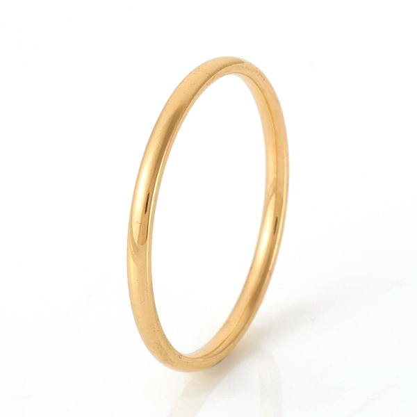 PandaHall 201 Stainless Steel Plain Band Rings, Real 18K Gold Plated, Size 8, Inner Diameter: 18mm 201 Stainless Steel
PandaHall 201 Stainless Steel Plain Band Rings, Real 18K Gold Plated, Size 8, Inner Diameter: 18mm 201 Stainless Steel