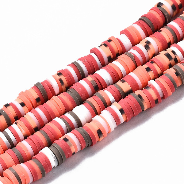 PandaHall Handmade Polymer Clay Beads Strands, for DIY Jewelry Crafts Supplies, Heishi Beads, Disc/Flat Round, Salmon, 6x0.5~1mm, Hole..., Red
PandaHall Handmade Polymer Clay Beads Strands, for DIY Jewelry Crafts Supplies, Heishi Beads, Disc/Flat Round, Salmon, 6x0.5~1mm, Hole..., Red