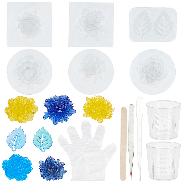 PandaHall SUPERFINDINGS Silicone Molds, Resin Casting Molds, with Iron Tweezers, Measuring Cup, Plastic Dropper, Gloves and Birch Wooden..., White
PandaHall SUPERFINDINGS Silicone Molds, Resin Casting Molds, with Iron Tweezers, Measuring Cup, Plastic Dropper, Gloves and Birch Wooden..., White
