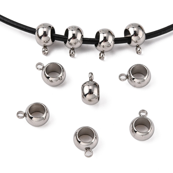 PandaHall 304 Stainless Steel Tube Bails, Loop Bails, Bail Beads, Rondelle, Stainless Steel Color, 11x8x5.5mm, Hole: 1.5mm, Inner Diameter...
PandaHall 304 Stainless Steel Tube Bails, Loop Bails, Bail Beads, Rondelle, Stainless Steel Color, 11x8x5.5mm, Hole: 1.5mm, Inner Diameter...