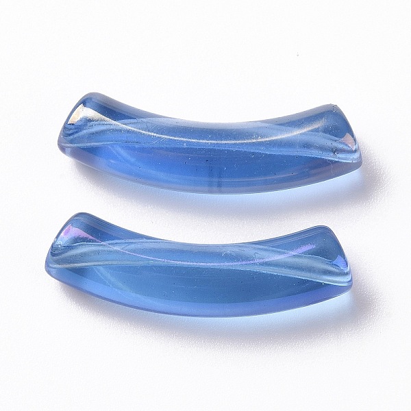 PandaHall UV Plating Transparent Rainbow Iridescent Acrylic Beads, Curved Tube, Dodger Blue, 32~33x10x8mm, Hole: 1.6mm Acrylic Tube
PandaHall UV Plating Transparent Rainbow Iridescent Acrylic Beads, Curved Tube, Dodger Blue, 32~33x10x8mm, Hole: 1.6mm Acrylic Tube