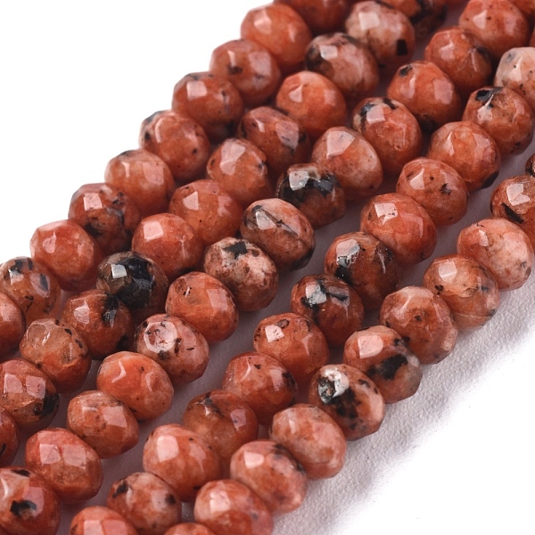 PandaHall Dyed Natural Malaysia Jade Rondelle Beads Strands, Faceted, Coral, 4x2~3mm, Hole: 1mm, about 115pcs/strand, 14 inch Malaysia Jade..., Red
PandaHall Dyed Natural Malaysia Jade Rondelle Beads Strands, Faceted, Coral, 4x2~3mm, Hole: 1mm, about 115pcs/strand, 14 inch Malaysia Jade..., Red