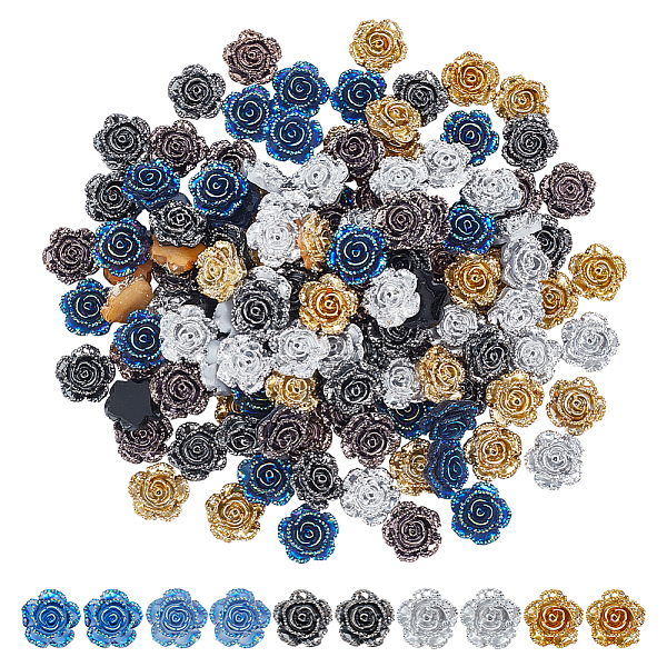 PandaHall 150 Pcs 5 Colors Flatback Rose Flower Resin Cabochons, 0.55" No Holes Metallic Floral Resin Charms Undrilled Flower Beads for..., Multicolor
PandaHall 150 Pcs 5 Colors Flatback Rose Flower Resin Cabochons, 0.55" No Holes Metallic Floral Resin Charms Undrilled Flower Beads for..., Multicolor