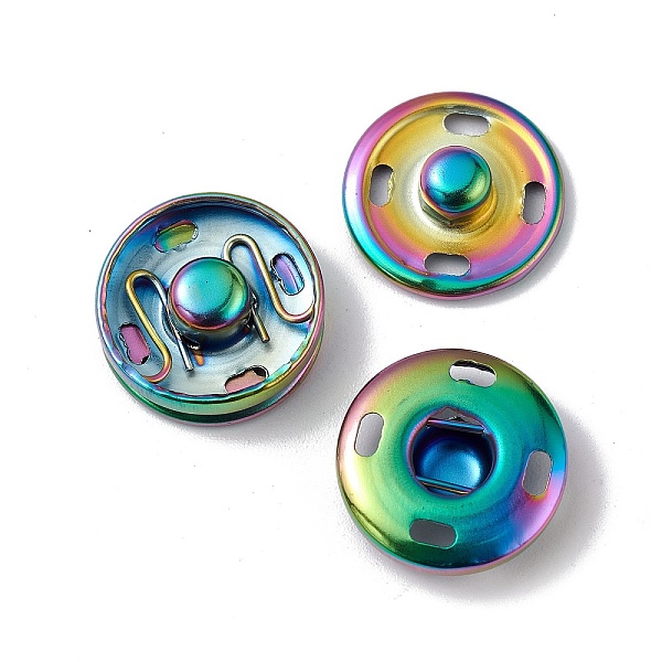 PandaHall Ion Plating(IP) 202 Stainless Steel Snap Buttons, Garment Buttons, Sewing Accessories, Rainbow Color, 15x5.5mm Stainless Steel...
PandaHall Ion Plating(IP) 202 Stainless Steel Snap Buttons, Garment Buttons, Sewing Accessories, Rainbow Color, 15x5.5mm Stainless Steel...