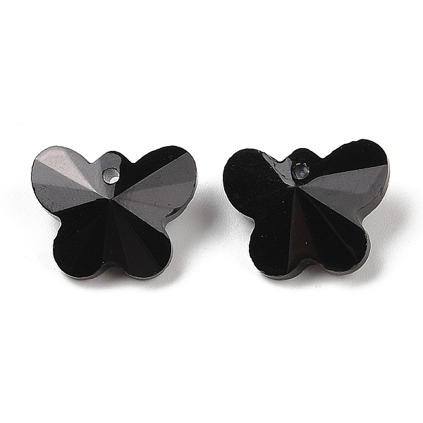 PandaHall Glass Pendants, Point Back, Faceted, Butterfly Charms, Black, 14x17.5x9mm, Hole: 1.6mm Glass Butterfly Black
PandaHall Glass Pendants, Point Back, Faceted, Butterfly Charms, Black, 14x17.5x9mm, Hole: 1.6mm Glass Butterfly Black