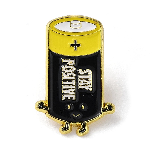 PandaHall Cartoon Enamel Pins, Battery with Word Stay Positive Badge, Golden Alloy Brooch for Backpack Clothes, Black, 31x20x1.5mm...
PandaHall Cartoon Enamel Pins, Battery with Word Stay Positive Badge, Golden Alloy Brooch for Backpack Clothes, Black, 31x20x1.5mm...