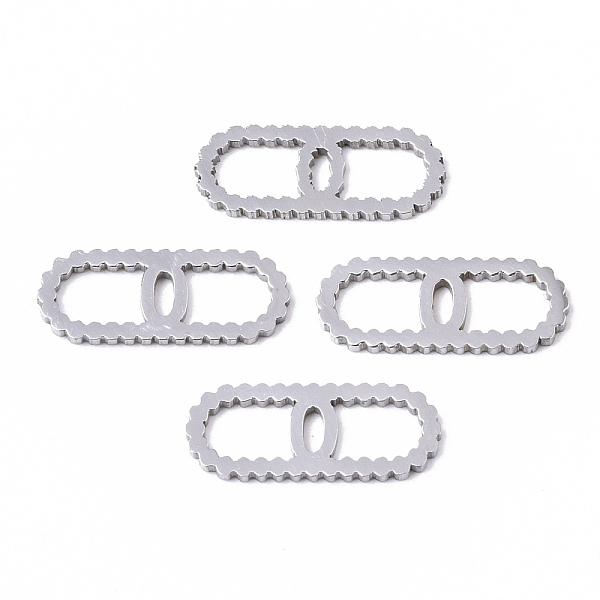 PandaHall 201 Stainless Steel Links Connectors, Laser Cut, Oval with Letter, Stainless Steel Color, Letter.O, 15x6x1mm, Hole: 4x5~7mm 201...
PandaHall 201 Stainless Steel Links Connectors, Laser Cut, Oval with Letter, Stainless Steel Color, Letter.O, 15x6x1mm, Hole: 4x5~7mm 201...