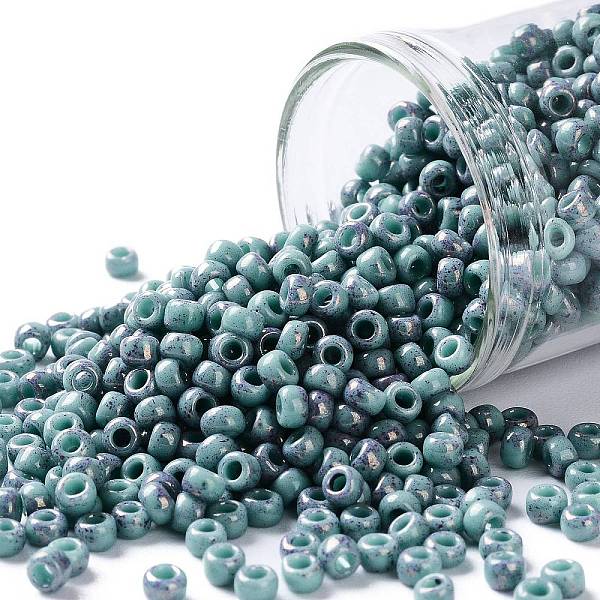 PandaHall TOHO Round Seed Beads, Japanese Seed Beads, (1206) Opaque Turquoise Amethyst Marbled, 8/0, 3mm, Hole: 1mm, about 222pcs/10g Glass..., Purple
PandaHall TOHO Round Seed Beads, Japanese Seed Beads, (1206) Opaque Turquoise Amethyst Marbled, 8/0, 3mm, Hole: 1mm, about 222pcs/10g Glass..., Purple