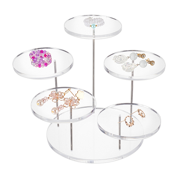 PandaHall FINGERINSPIRE Round Acrylic Display Riser Stand 5 Tier Clear Acrylic 3 inch Rotatable Jewelry Display Stands Acrylic Item Display..., White
PandaHall FINGERINSPIRE Round Acrylic Display Riser Stand 5 Tier Clear Acrylic 3 inch Rotatable Jewelry Display Stands Acrylic Item Display..., White