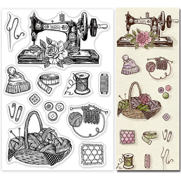 PandaHall GLOBLELAND Vintage Sewing Machine Clear Stamps Rose Sewing Equipment Silicone Clear Stamp Seals for Cards Making DIY Scrapbooking...
PandaHall GLOBLELAND Vintage Sewing Machine Clear Stamps Rose Sewing Equipment Silicone Clear Stamp Seals for Cards Making DIY Scrapbooking...