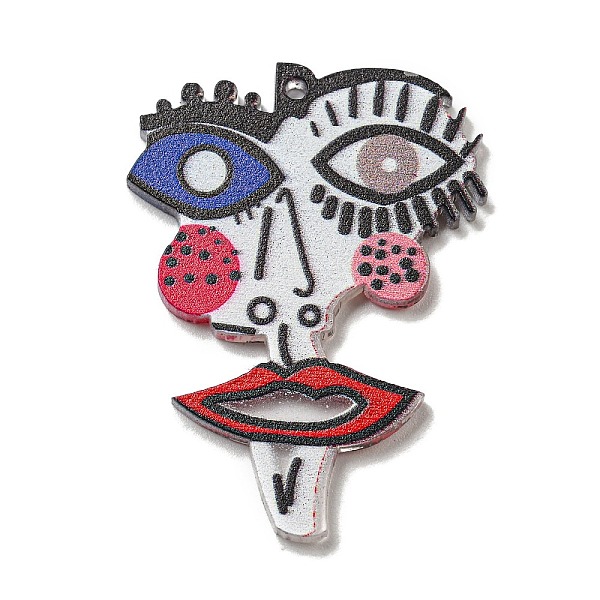 PandaHall Printed Acrylic Pendants, Abstract Face, Colorful, 38.5x28.5x2.5mm, Hole: 1.5mm Acrylic Others
PandaHall Printed Acrylic Pendants, Abstract Face, Colorful, 38.5x28.5x2.5mm, Hole: 1.5mm Acrylic Others
