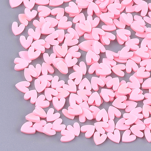 PandaHall Handmade Polymer Clay Nail Art Decoration, Fashion Nail Care, No Hole, Heart, Pearl Pink, 4~6x4~5x1~2mm Polymer Clay Heart
PandaHall Handmade Polymer Clay Nail Art Decoration, Fashion Nail Care, No Hole, Heart, Pearl Pink, 4~6x4~5x1~2mm Polymer Clay Heart