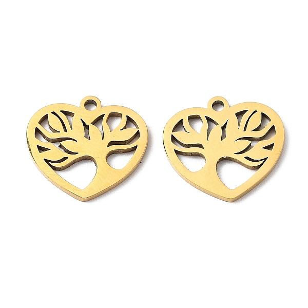PandaHall Ion Plating(IP) 316L Surgical Stainless Steel Charms, Heart with Tree of Life Charm, Real 18K Gold Plated, 14x15x1mm, Hole: 1mm...
PandaHall Ion Plating(IP) 316L Surgical Stainless Steel Charms, Heart with Tree of Life Charm, Real 18K Gold Plated, 14x15x1mm, Hole: 1mm...